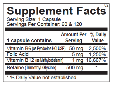 Multi B's Supplement Facts